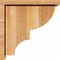 Ekena Millwork Ridgewood Rough Sawn Corbel w/Backplate, Western Red Cedar, 8"W x 14"D x 14"H COR08X14X14RID01RWR - alternate 2